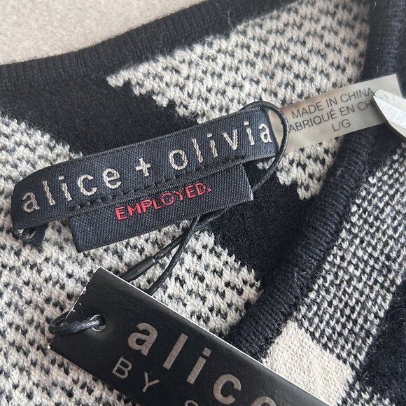 NWT Alice + Olivia Selma Checkered Drop Waist Dress ASO Spencer Hastings - Picture 11 of 13